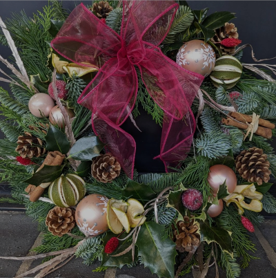 Luxury Christmas Door Wreath - Hand made design.